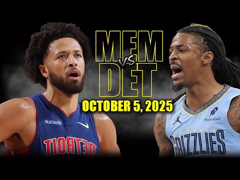Memphis Grizzlies vs Detroit Pistons Full Game Highlights - October 6, 2025 | NBA Preseason