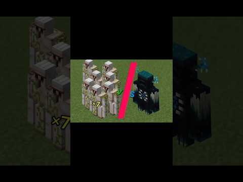 #minecraft who will win ×7 Golems or one Warden???🤨🤔