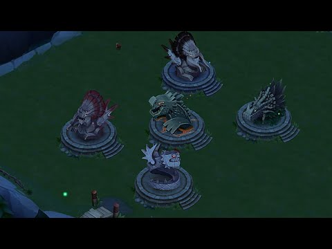 All 5 Legendary Dragons Statues - Dragons:Rise of Berk