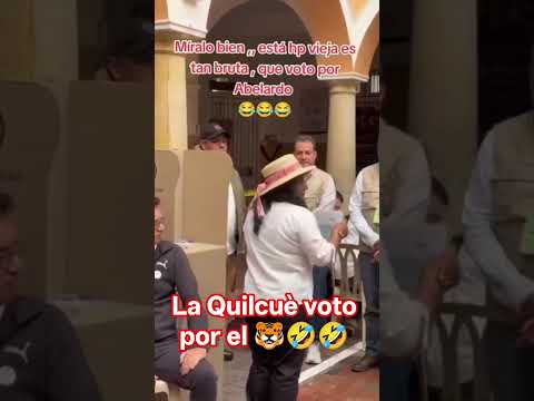 Ella sabe que la mejor opción es el 🐯 Abelardo presidente 🗳️🇨🇴🗳️