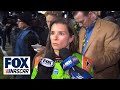 DANICA PATRICK Reacts to Budweiser Duel Wreck.