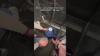 GREENJET WATER SAVING TEST (-66%)