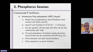 Week 9, Unit 6, Video 21   Ammonium Polyphosphate Fertilizer Discussion