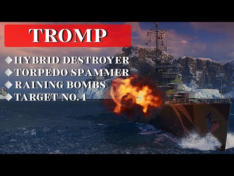 Tromp Under Fire! - They Wouldn’t Let Me Breathe | World of Warships Tier X DD
