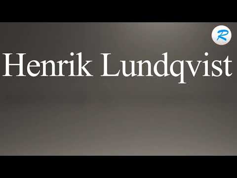 How to pronounce Henrik Lundqvist
