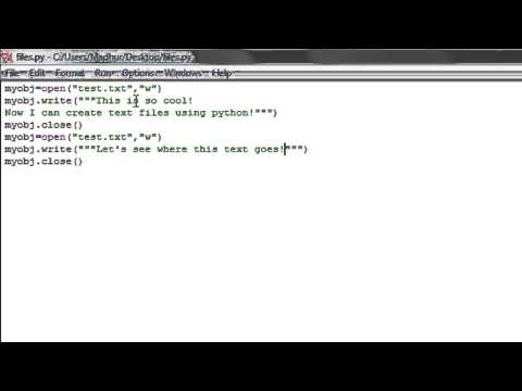 Python Programming Tutorial 42 Handling Files