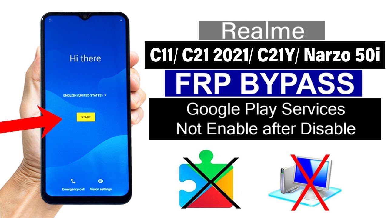 Realme C11/ C21 2021/ C21Y/ C25Y/ Narzo 50i  - FRP BYPASS | 100% Working (Without Pc)
