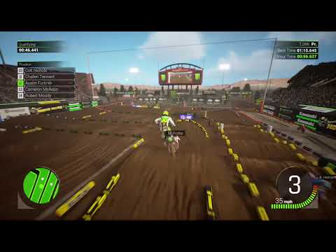 Austin Forkner sets the fastest lap time at Sam Boyd Stadium in Las Vegas