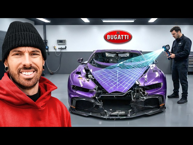 How I'm Going To Rebuild The Wrecked Bugatti Chiron – Mat Armstrong MK2