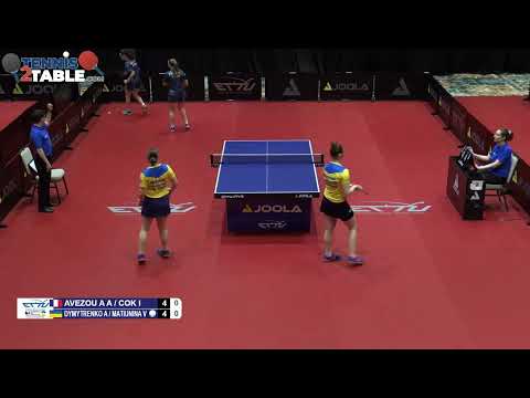 Médaille de Bronze pour Agathe AVEZOU et Isa COK en double féminin