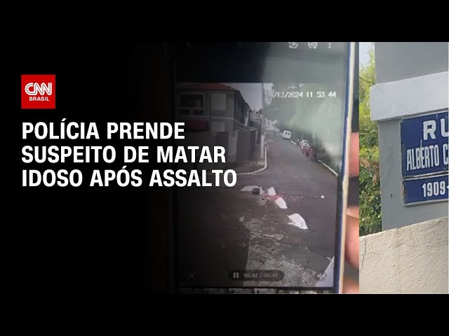 Polícia prende suspeito de matar idoso após assalto | CNN NOVO DIA
