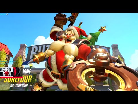 Surefour Carry Torbjorn and Tracer! POTG! [ Overwatch Season 30 Top 500 ]