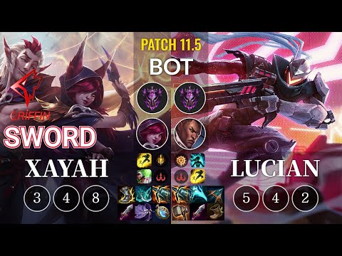 GRF Sword Xayah vs Lucian Bot - KR Patch 11.5