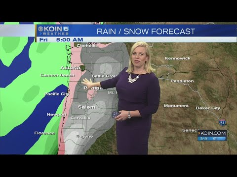 5 p.m. Tuesday evening forecast KOIN 6 News March 20, 2018