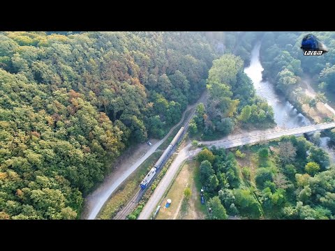 🚁[Drone] GM 64-1019-0 & IR144-1"Transilvania" Cluj Napoca-Oradea in Defileul Crișului Repede Canyon