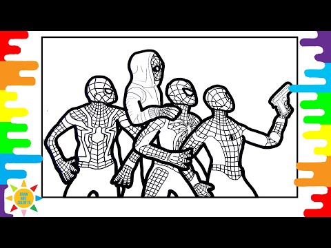 Spider-Man Coloring Page | Spider-Man Gangsters Coloring Page | Alan Walker - Force