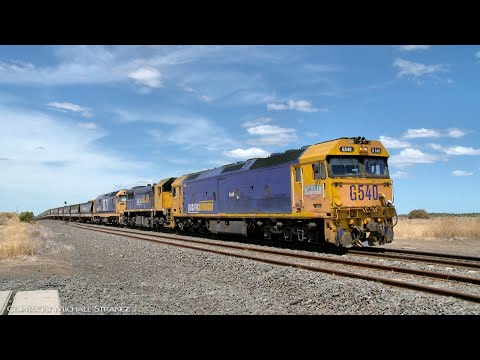 7CK5 Pacific National Grain Train Refuels At Gheringhap (27/1/2019) - PoathTV Australian Railways