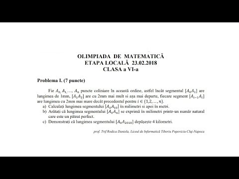 Olimpiada locala 2018, clasa a 6-a - Problema 1