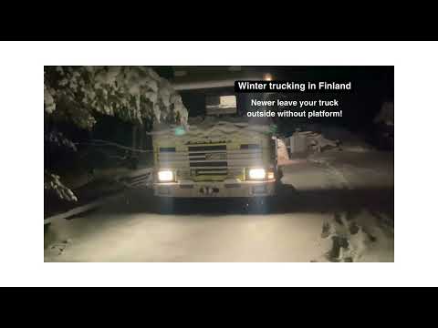 Scania 93M 280. Snow day in Finland. #wintertrucking #scania