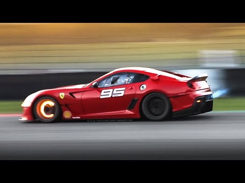 Thumbnail for Ferrari XX Cars in action at Sunset: 599XX, FXX, & FXX K Evo Red Hot Brakes, Flames & Pure Sounds! by Ferrari