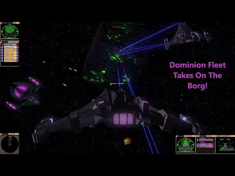 Dominion Fleet VS Borg Cube | Victory Is Life | Star Trek Ship Battle | Bridge Commander |