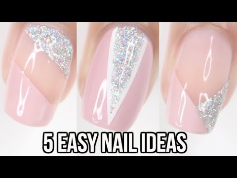 5 EASY Nail Ideas | Triangle Nails