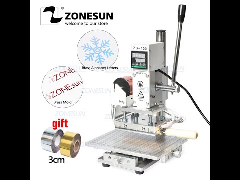 How to use the ZS 100C Digital Hot Foil Stamping Machine