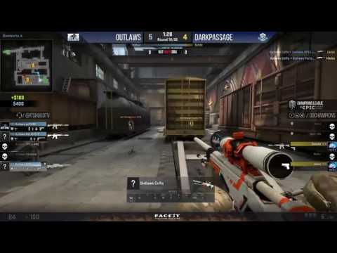 Outlaws.GG CeRq with 4 AWP kills on Train #CSGO #Stream #HLTV #eSports