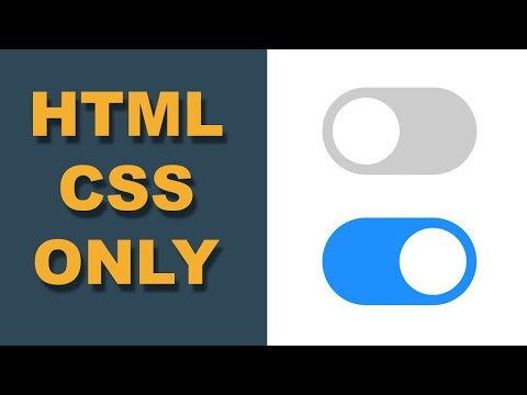 Simple Toggle Switch Using Html And Css Without Javascript Css Khmer