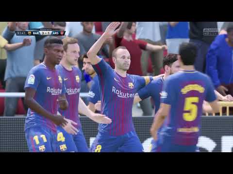 FIFA 18 ROAD TO DIVISION 1 PART 16 - BARCELONA VS ARSENAL - FIFA 18 Online Seasons Gameplay