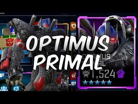 5 STAR OPTIMUS PRIMAL LEVEL UP & OVERVIEW - Transformers: Forged To Fight