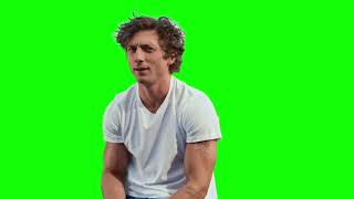 Jeremy Allen White "I don't wanna say hi to these people" green screen