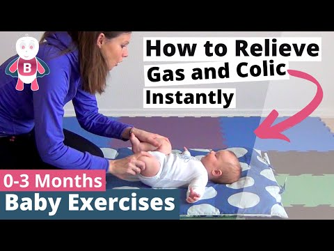 One way to Relieve Gas and Colic In Babies and Infants ★ 0-3 Months ★ Baby Exercises & Activities