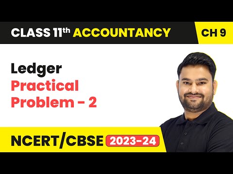 Ledger - Practical Problem - 2 | Class 11 Accountancy Chapter 9 | CBSE 2024-25