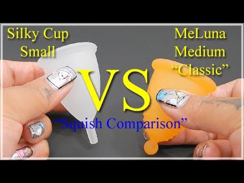 Silky Sm vs MeLuna Med Classic "Squish" - Menstrual Cups