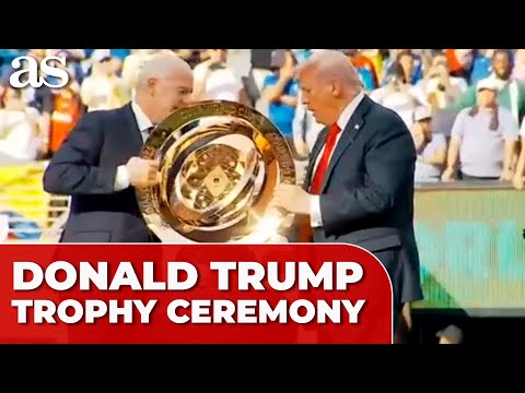 TRUMP steals the spotlight handing out trophies after CLUB WORLD CUP FINAL