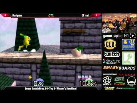 Super Smash Bros 64 Top 8  Mariguas vs CT Isai  - Apex 2014 Tourmament