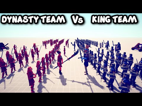 DYNASTY TEAM DEFEND AGAINST THE KING TEAM - TABS - Totally Accurate Battle Simulator