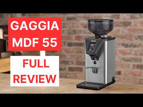 The New Gaggia Grinder - Any Good? Gaggia MDF 55 Review.