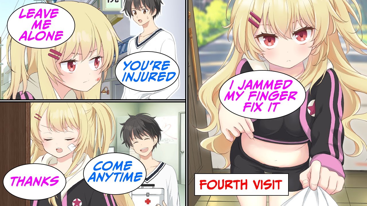 ［Manga dub］I treated a delinquent who injured herself…［RomCom］