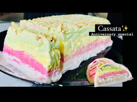 CASSATA | Cassata icecream | celebrating one year of channel with special recipe | flavours corner✨