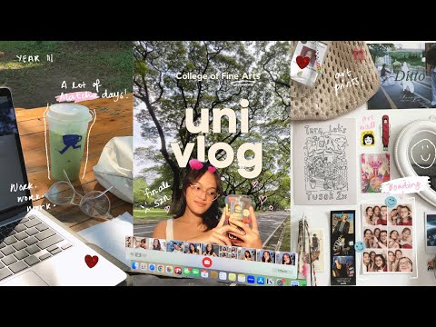 uni vlog 💤  finals & productive campus days | UP Diliman⋆˙⟡♡