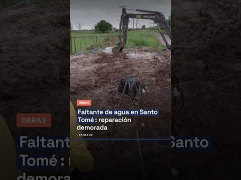Faltante de agua en Santo Tomé: reparación demorada
