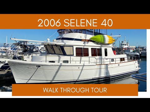 Available  2006 Selene Trawler Yacht Brokerage Tour. One take. Available in Anacortes WA