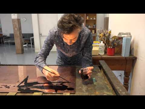 Marcel Dzama at Crown Point Press (5 minutes)