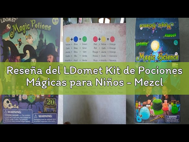 Vídeo relacionado con LDomet Pociones mágicas para niños, experimento DIY, 20+ ciencia de hadas, bebidas mágicas, regalos creativos de ciencia para niños de 8 a 12 años