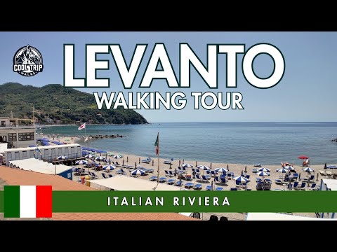 🇮🇹 Levanto, Italy [4K] a Virtual Walk with Cool Trip Walks