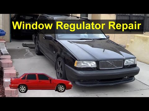 How to repair the window roller or regulator in a Volvo S70, V70, 850, V70 XC, V70R, etc. - VOTD