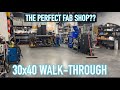 30x40 Garage Shop Tour Fab Shop Or Man Cave