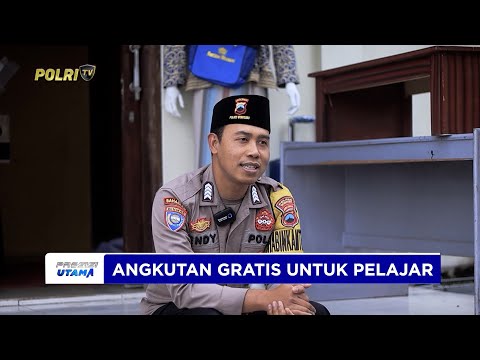 BHABINKAMTIBMAS POLRES WONOSOBO SEDIAKAN TRANSPORTASI GRATIS BAGI SISWA